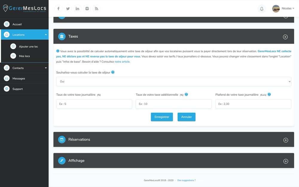 calculer automatiquement et gratuitement votre taxe de séjour